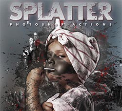 极品PS动作－喷溅艺术：Splatter Photoshop Actions